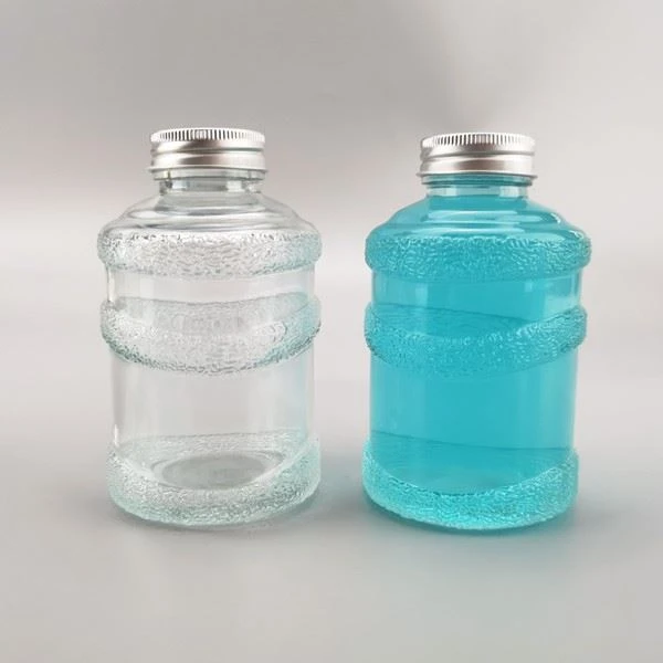 Round Glass Drinking Bottle