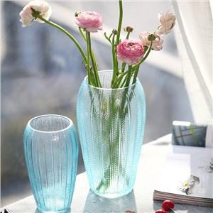 گلدان شیشه ای رنگی