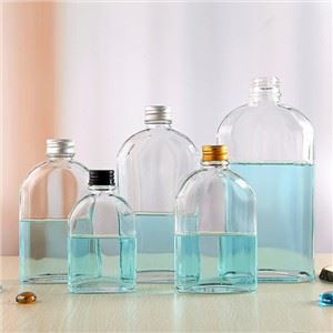 بطری های قهوه شیشه ای شکل صاف