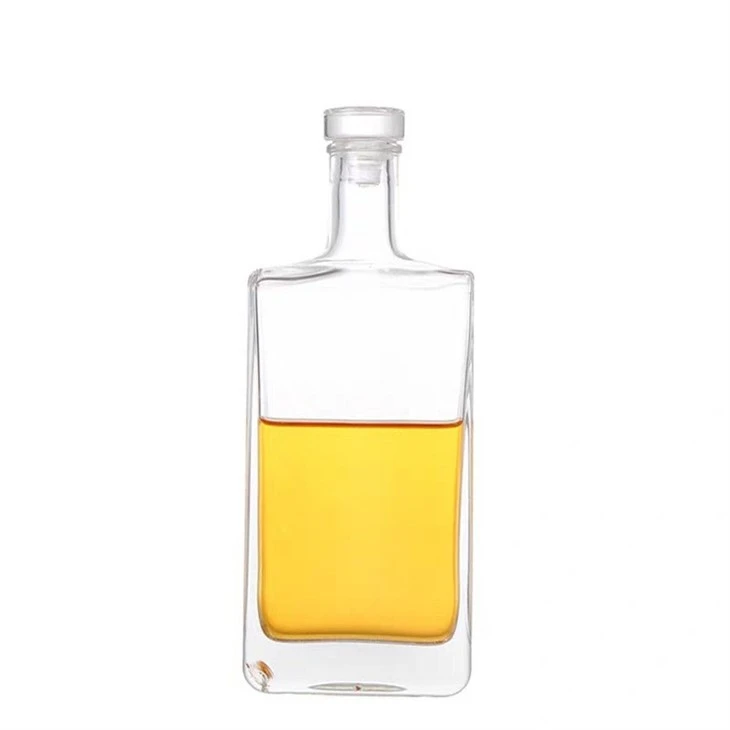 Square Glass Liquor Bottle