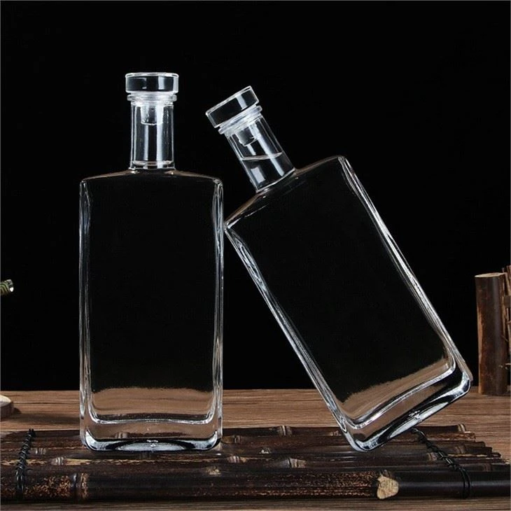 Square Glass Liquor Bottle