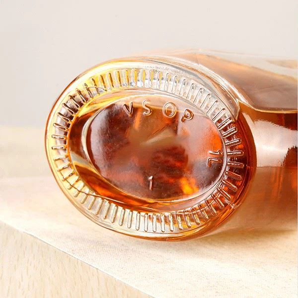 Transparent Glass Wine Bottle
