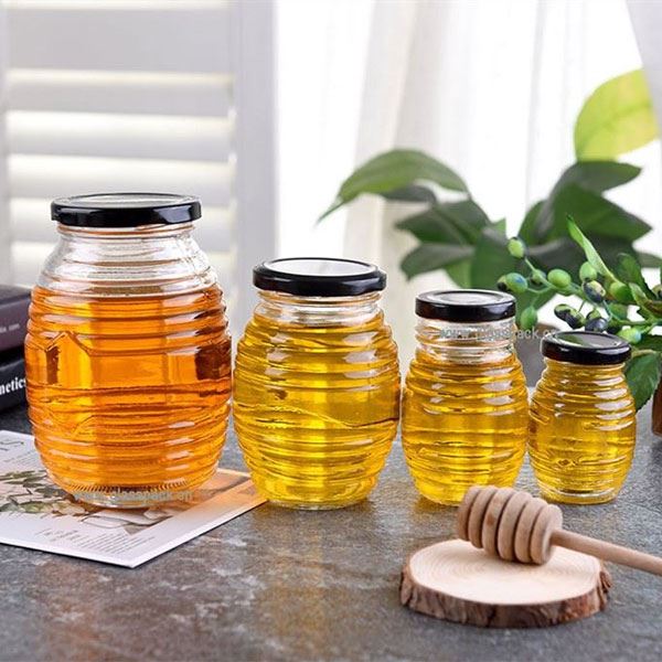 شیشه عسل شیشه ای پرنعمت