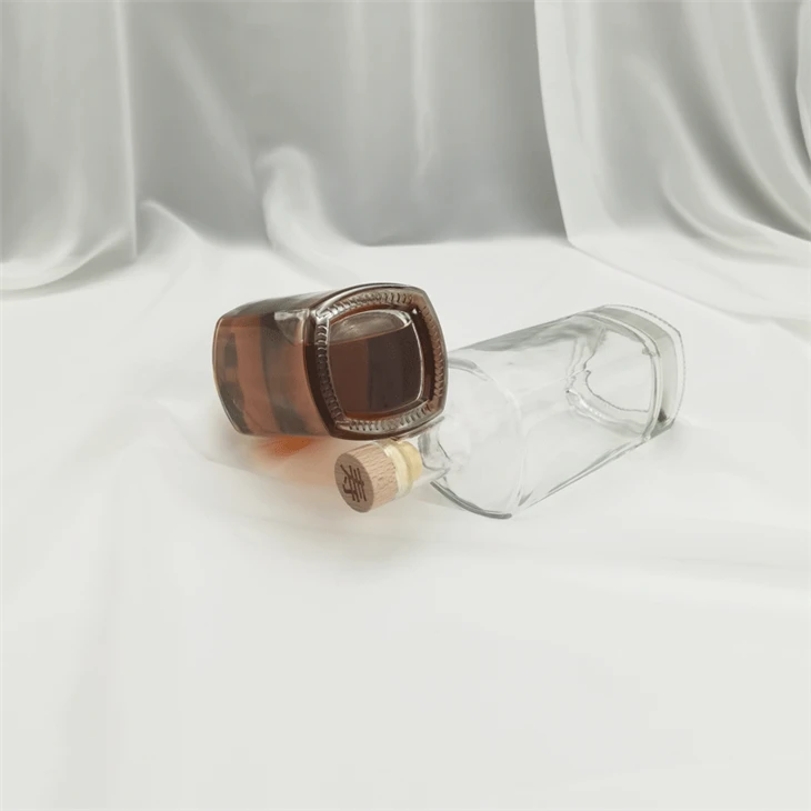 Square Liquor Glass Bottle
