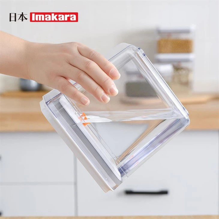 Air Tight Food Container With Pop Up Cap