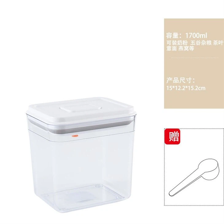 Air Tight Food Container With Pop Up Cap